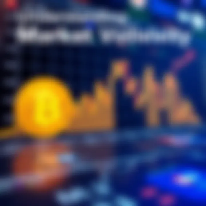 Graph depicting cryptocurrency market volatility