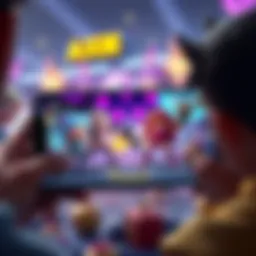 Gameplay of Axie Infinity on iPhone showcasing vibrant characters