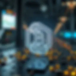 Visual representation of blockchain technology