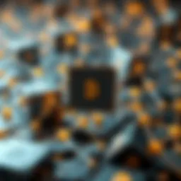 A visual representation of blockchain technology with interconnected blocks