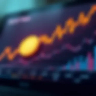 Graph displaying market trends and analysis for World Token