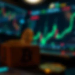 Visual representation of cryptocurrency trading