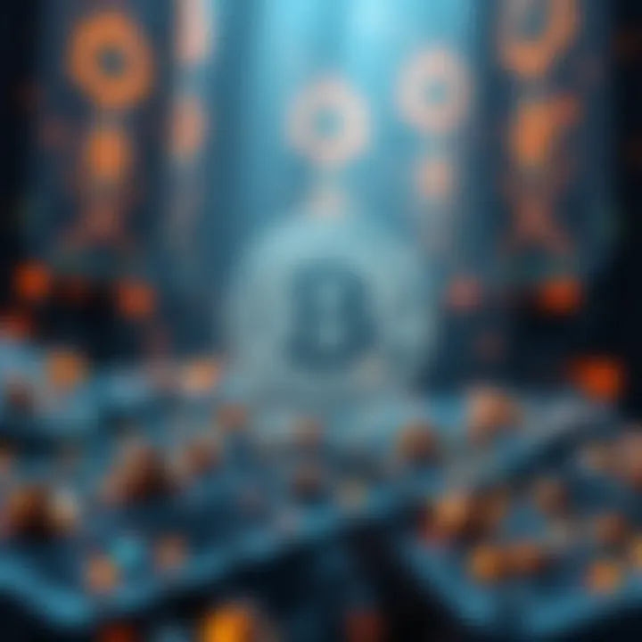 Symbolizing Digital Ownership An abstract representation of blockchain technology, symbolizing digital ownership.