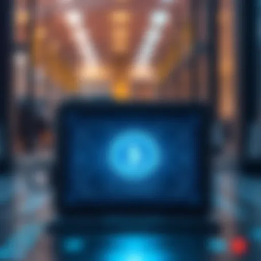 Illustration depicting a secure digital wallet interface