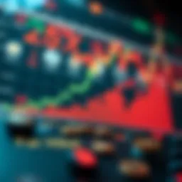 Graph depicting cryptocurrency price fluctuations