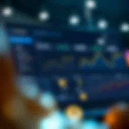 A detailed view of the Coinbase dashboard displaying various cryptocurrencies