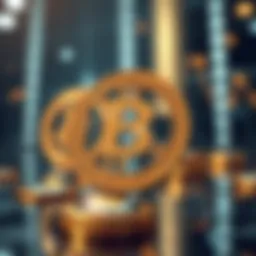 Visual representation of link referral mechanics in cryptocurrency