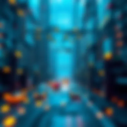 Visual representation of blockchain architecture