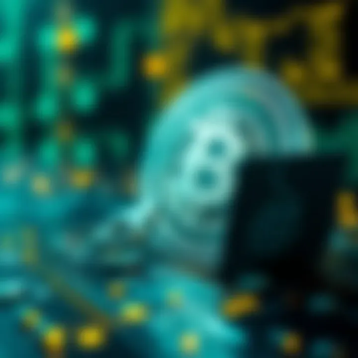 Graphic of cryptographic techniques in blockchain