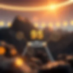 Visual representation of the Cosmos ecosystem and its staking process