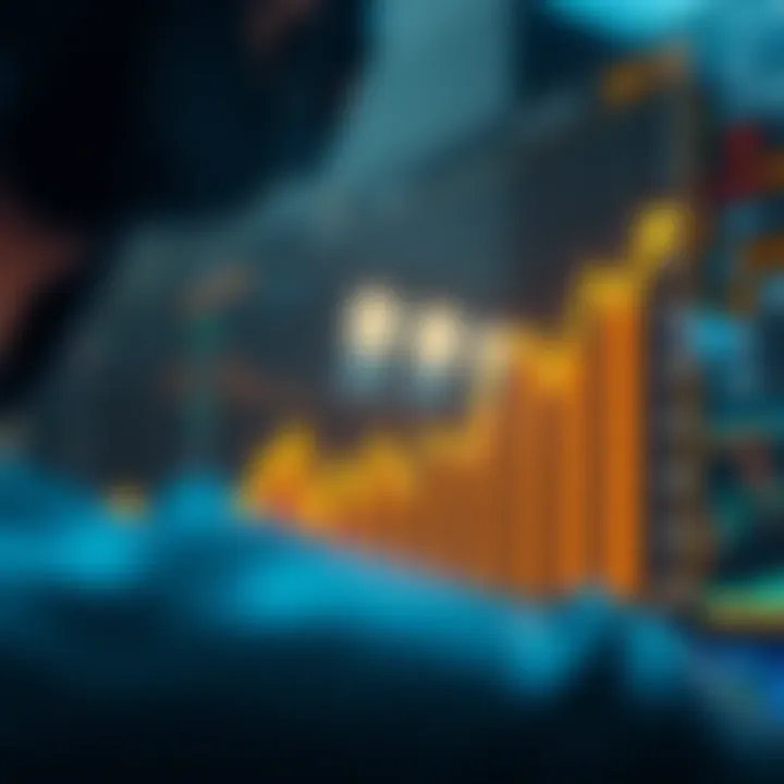 Graph showing portfolio performance optimization