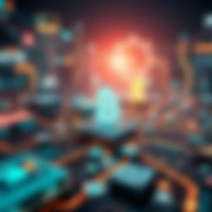 Infographic showcasing blockchain technology applications