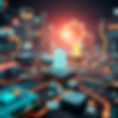 Blockchain Technology Applications Infographic showcasing blockchain technology applications