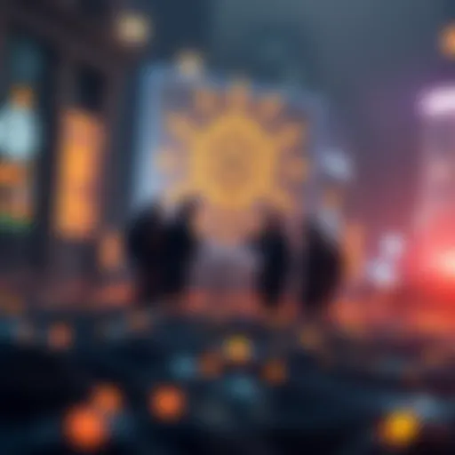 Conceptual illustration of decentralized governance