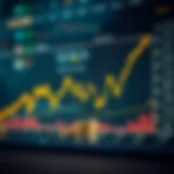 Graph illustrating cryptocurrency market trends