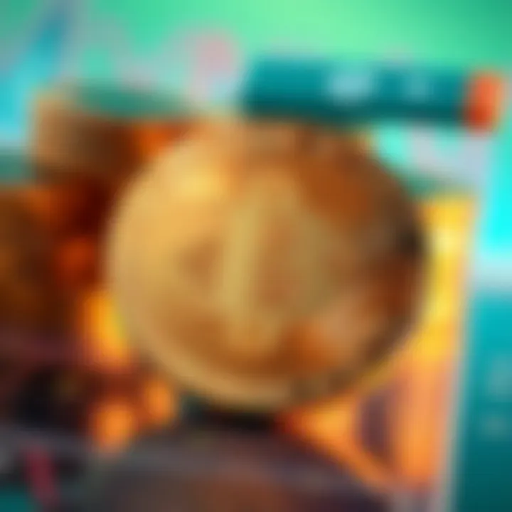 Conceptual representation of digital finance and cryptocurrencies