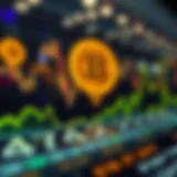 Graph showcasing dot coin price trends over time