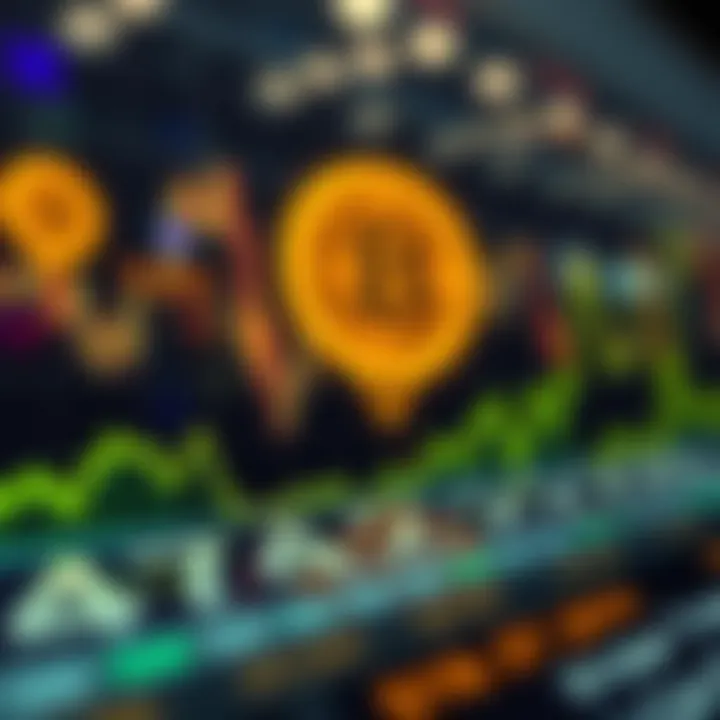 Graph showcasing dot coin price trends over time