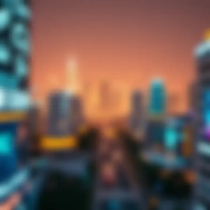 Conceptual image symbolizing the economic impact of digital spaces.