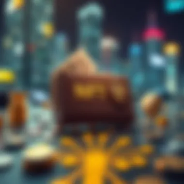 An illustration highlighting key security features of NFT wallets.