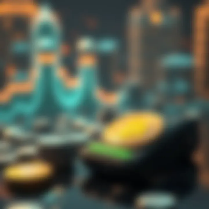 Evolving Financial Landscape: Apple Pay and Cryptocurrency Visual representation of the evolving financial landscape with Apple Pay and cryptocurrency.