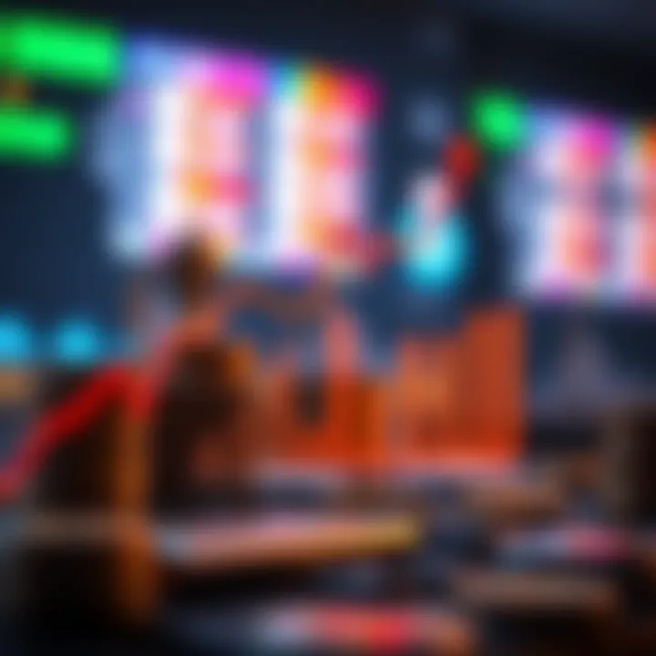 Visualizing Exchange Trends Graph illustrating exchange trends between dollar and rupee