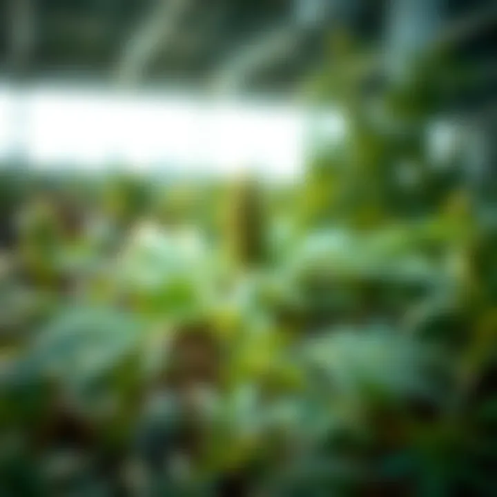 Hemp Plant in a Sustainable Environment Hemp plant thriving in a sustainable environment