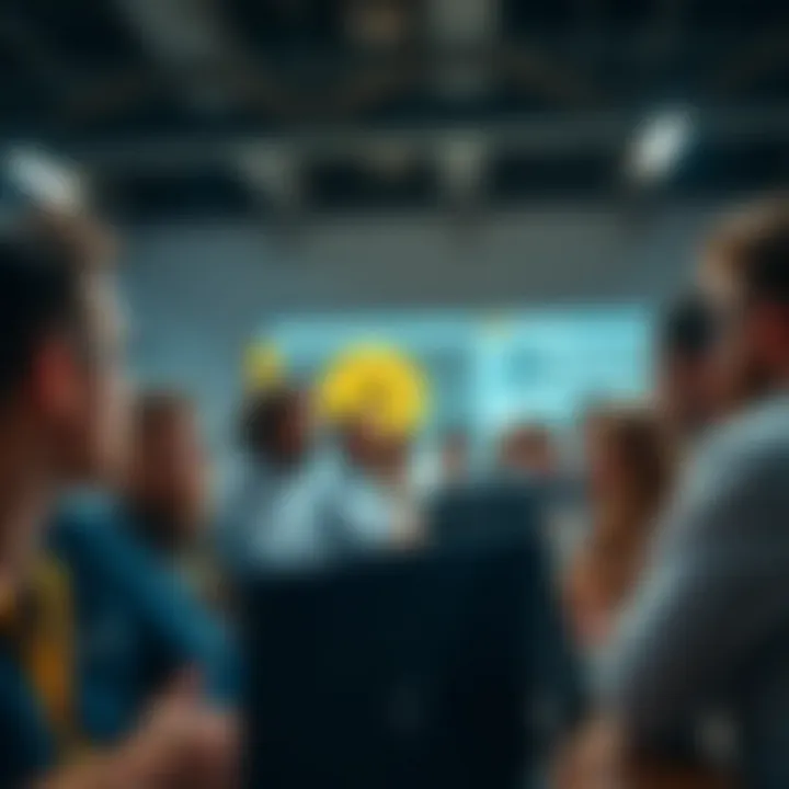 Dynamic Community Engagement in Crypto Discussions A diverse group of users engaging in cryptocurrency discussions online