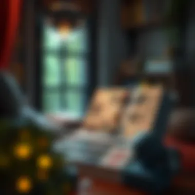 Engaging with Cryptocurrency Literature A cozy reading nook with a stack of cryptocurrency magazines