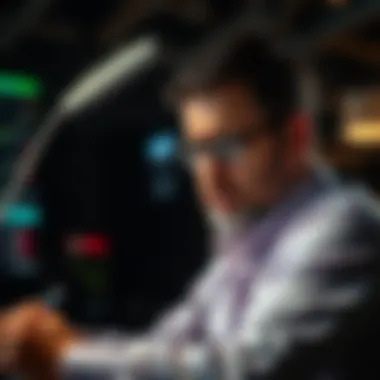 Expert Insights on Cryptocurrency An expert analyzing cryptocurrency trends from a magazine