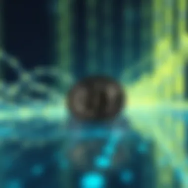 Visual depiction of blockchain transactions