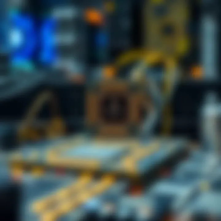 Visual representation of CPU mining architecture