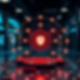 Decentralized VPN Architecture Conceptual diagram illustrating decentralized VPN architecture