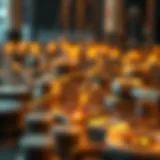 Visual representation of blockchain technology and its components