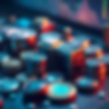 Digital assets symbolizing cryptocurrencies and their variations