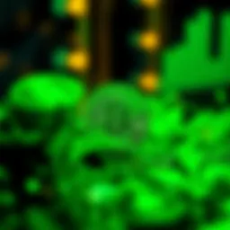 Conceptual representation of green cryptocurrency