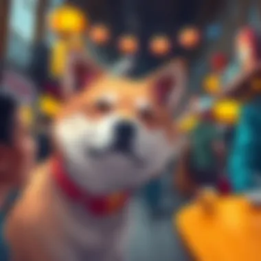 Illustration of Kiba Inu community engagement