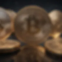 A digital representation of the evolution of cryptocurrency