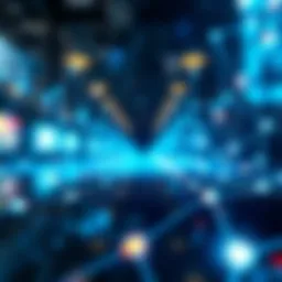 Conceptual art representing open source social networks