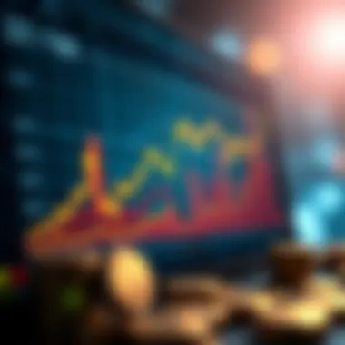 Graph showcasing recent market trends of selected altcoins