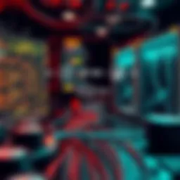 Scrypt mining pool diagram showing connections and data flow