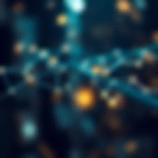 Blockchain network visualizing social impact