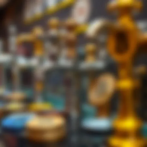 Visual representation of various cryptocurrencies available through faucets