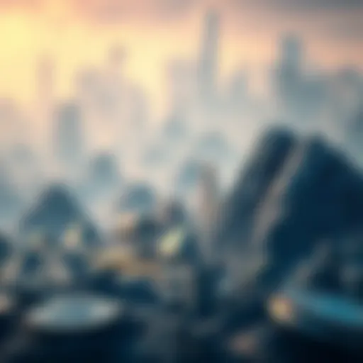 Visual representation of various NFT cryptocurrencies