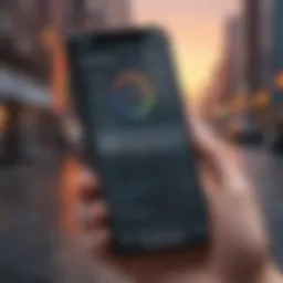 Overview of the Celsius App interface showcasing key features