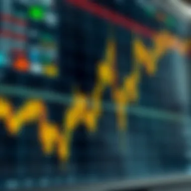 Cryptocurrency trading graph showcasing market trends