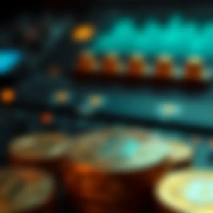 Graphical representation of investment trends in cryptocurrency