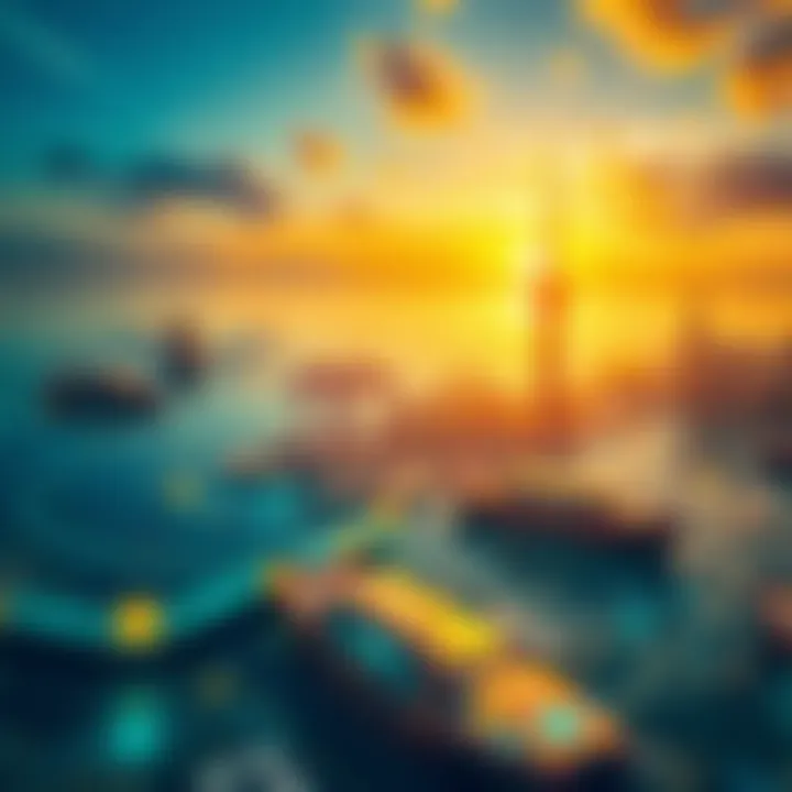 Navigating the Digital Economy Illustration of digital economy landscape