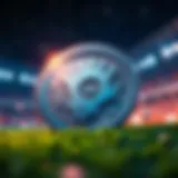 Symbolic representation of sports tokens in a digital landscape