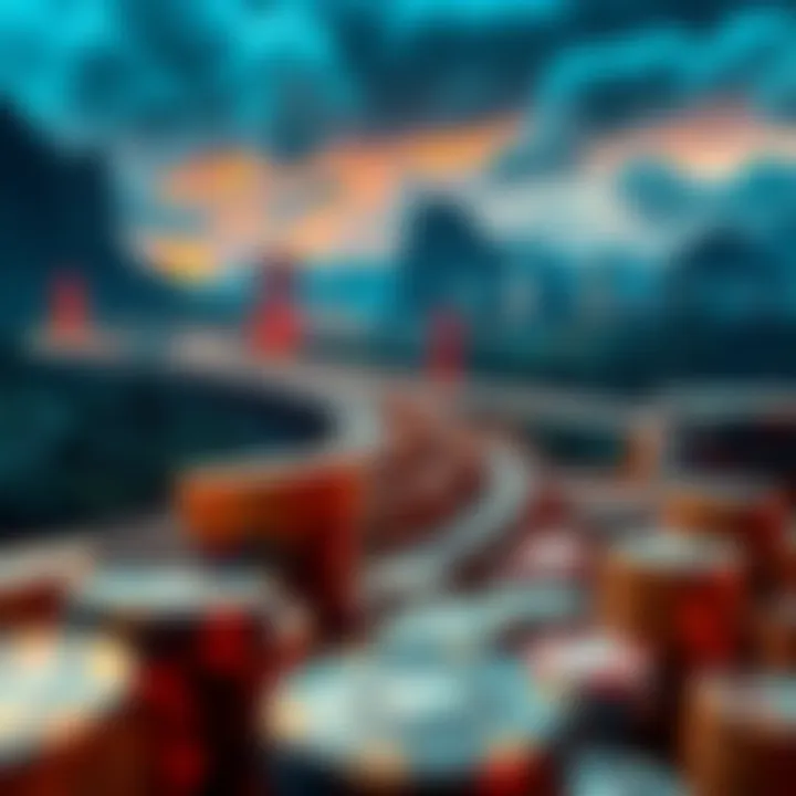 Regulatory Landscape for Gambling Coins Conceptual image showing the regulatory landscape for cryptocurrency gambling